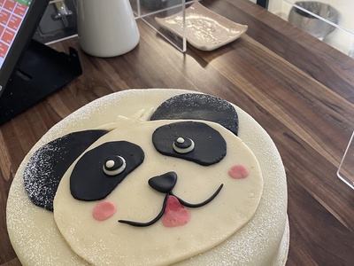 Marcipánový dort "Panda"