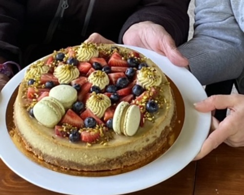 Cheesecake pistáciový