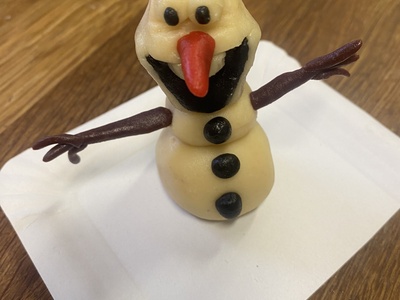 Marcipánový "Olaf"