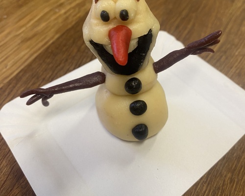 Marcipánový "Olaf"